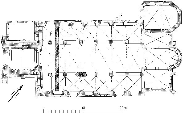 Abb. 6: Lageplan der archäologischen Funde 1877
